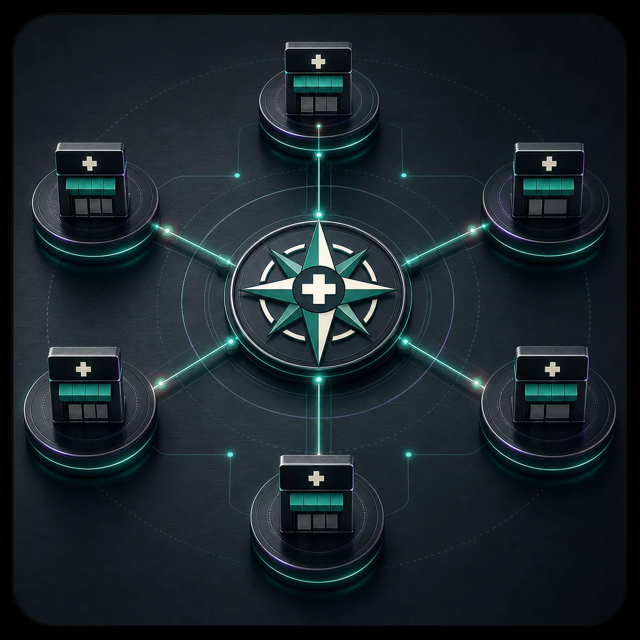 North Star Medical partner network graphic
